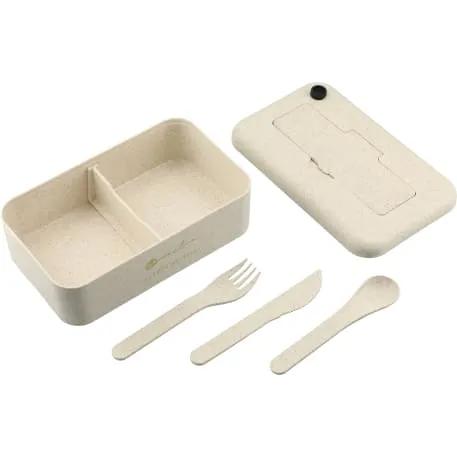 Bamboo Fiber Lunch Box with Utensils 6 of 23