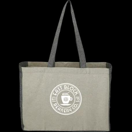 Recycled Cotton Contrast Side Shopper Tote