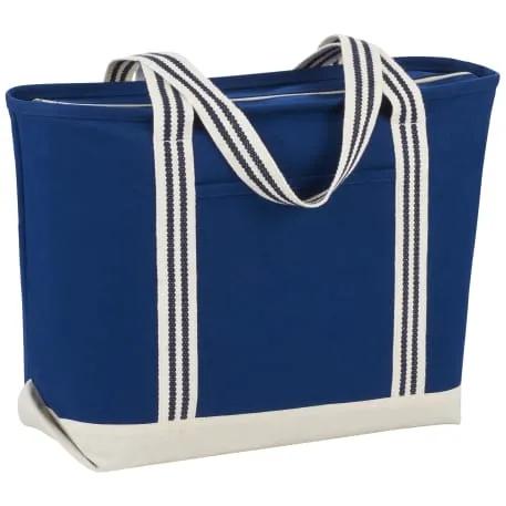 Atlantic Stripe 20oz Cotton Zippered Boat Tote 2 of 5