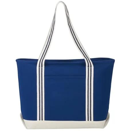 Atlantic Stripe 20oz Cotton Zippered Boat Tote 3 of 5