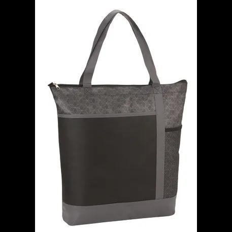 Chrome Non-Woven Zipper Convention Tote 3 of 11