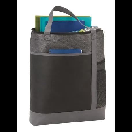 Chrome Non-Woven Zipper Convention Tote 2 of 11