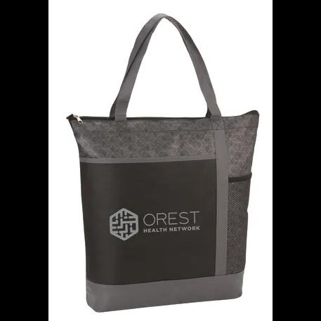 Chrome Non-Woven Zipper Convention Tote 3 of 11