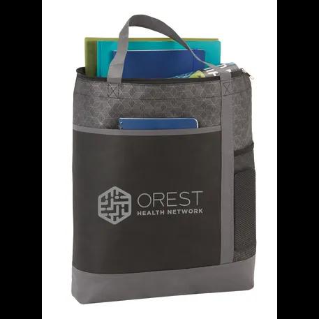 Chrome Non-Woven Zipper Convention Tote 2 of 11