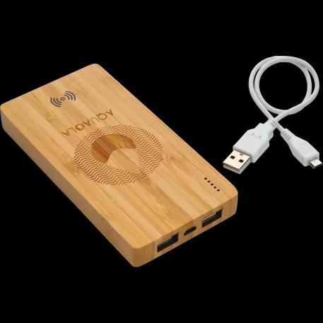 FSC® 100% Bamboo 5000 mAh Wireless Power Bank 3 of 5