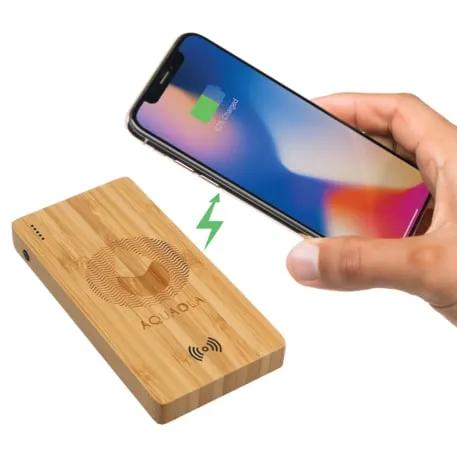 FSC® 100% Bamboo 5000 mAh Wireless Power Bank 1 of 5