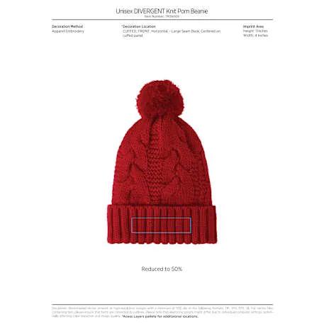 Unisex DIVERGENT Knit Pom Beanie 8 of 12