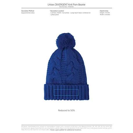 Unisex DIVERGENT Knit Pom Beanie 9 of 12