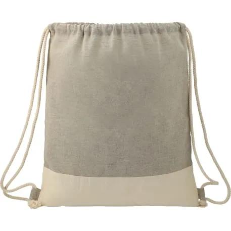 Split Recycled Cotton Drawstring Bag 3 of 3