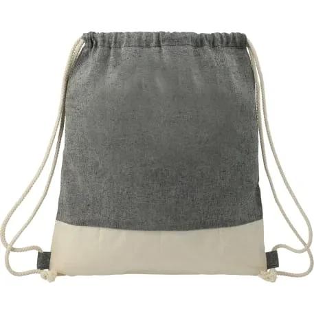 Split Recycled Cotton Drawstring Bag 1 of 3