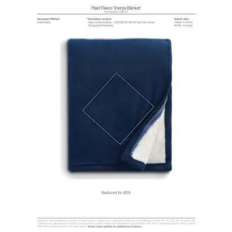 Plaid Fleece Sherpa Blanket 16 of 21