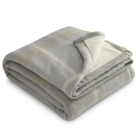 Plaid Fleece Sherpa Blanket 12 of 16
