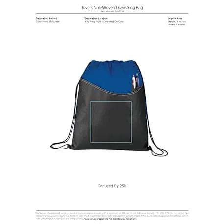 Rivers Non-Woven Drawstring Bag 5 of 12