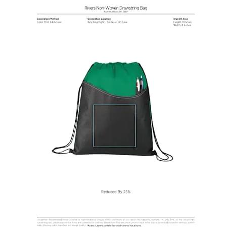 Rivers Non-Woven Drawstring Bag 4 of 12