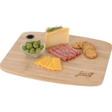 Large Bamboo Cutting Board with Silicone Grip 3 of 5