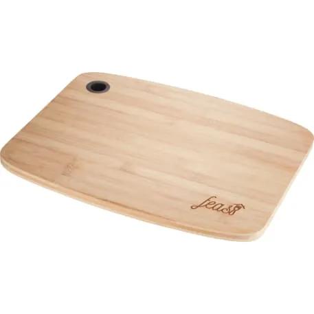 Large Bamboo Cutting Board with Silicone Grip 4 of 5