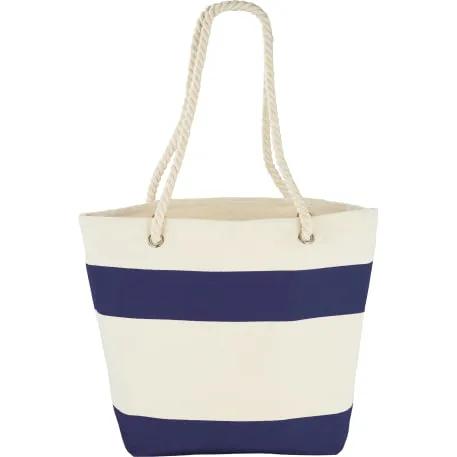 Capri Stripes 12oz Cotton Canvas Shopper Tote 1 of 2