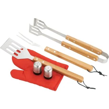 BBQ Now Apron and 7 piece BBQ Set 2 of 6