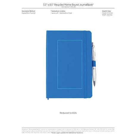 5.5" x 8.5" FSC® Recycled Marine Bound Journal 11 of 17