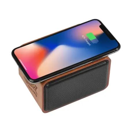 Wood Bluetooth Speaker with Wireless Charging Pad 1 of 11