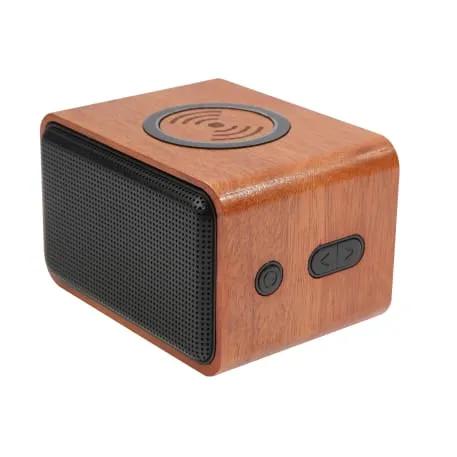 Wood Bluetooth Speaker with Wireless Charging Pad 5 of 11