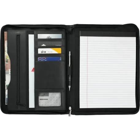 Millennium Leather Zippered Padfolio FSC® Mix Pape 2 of 2