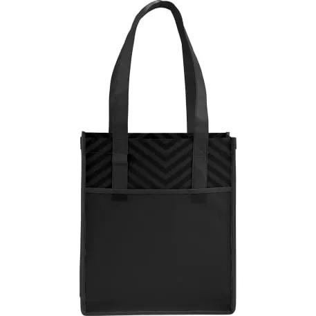 Printed Chevron Non-Woven Shopper Tote 5 of 5