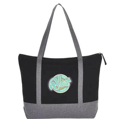 Repose 10oz Recycled Cotton Zippered Tote 1 of 12