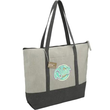 Repose 10oz Recycled Cotton Zippered Tote 7 of 8