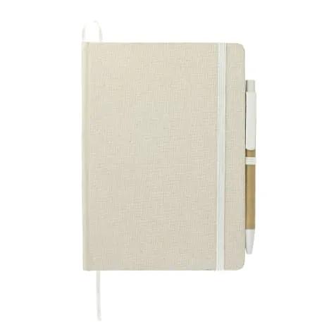 5" x 7" Organic Cotton Bound Notebook w/Pen 1 of 6