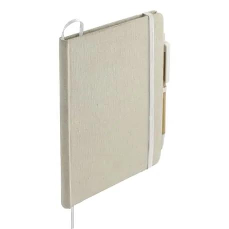 5" x 7" Organic Cotton Bound Notebook w/Pen 3 of 6