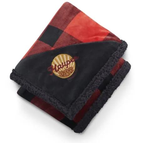 Field & Co.® Buffalo Plaid Sherpa Blanket 8 of 22