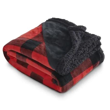Field & Co.® Buffalo Plaid Sherpa Blanket 4 of 22