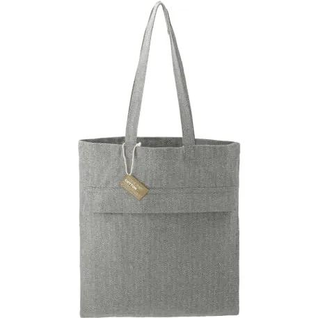 Recycled Cotton Herringbone Tote w/Zip Pocket 6 of 6