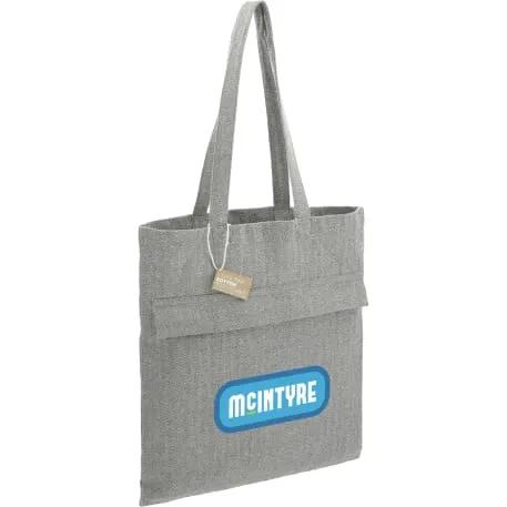 Recycled Cotton Herringbone Tote w/Zip Pocket 4 of 6