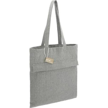 Recycled Cotton Herringbone Tote w/Zip Pocket 1 of 6