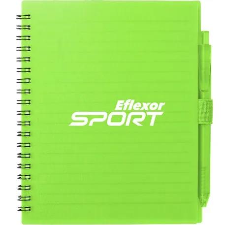 5.5” x 7” FSC® Recycled Spiral Notebook w/ RPET Pe 1 of 36