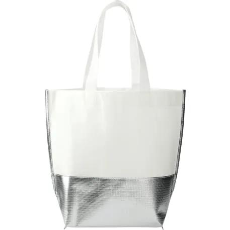 Large Laminated Metallic Bottom Tote 3 of 7