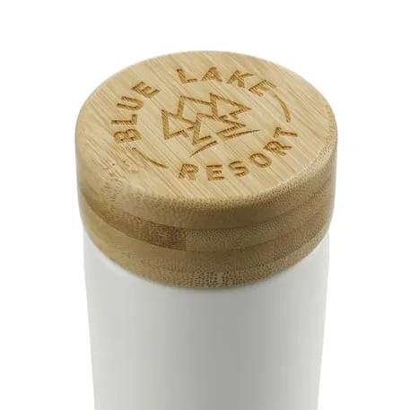 Arlo Ceramic Tumbler with Bamboo lid 11oz