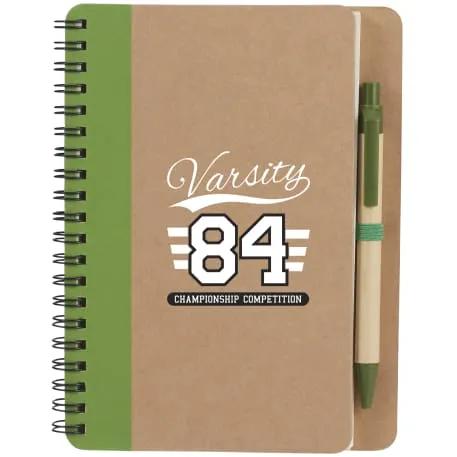 5" x 7" Eco Spiral Notebook with Pen 2 of 13