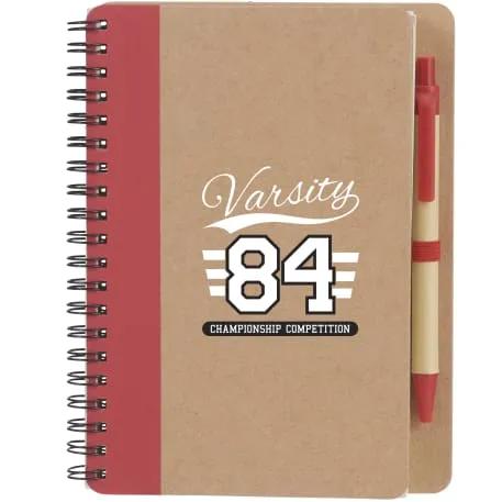 5" x 7" Eco Spiral Notebook with Pen 3 of 13