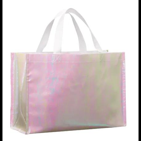 Iridescent Non-Woven Shopper Tote 2 of 4