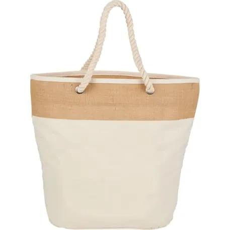 Jute Accent 12oz Cotton Canvas Rope Tote 3 of 3