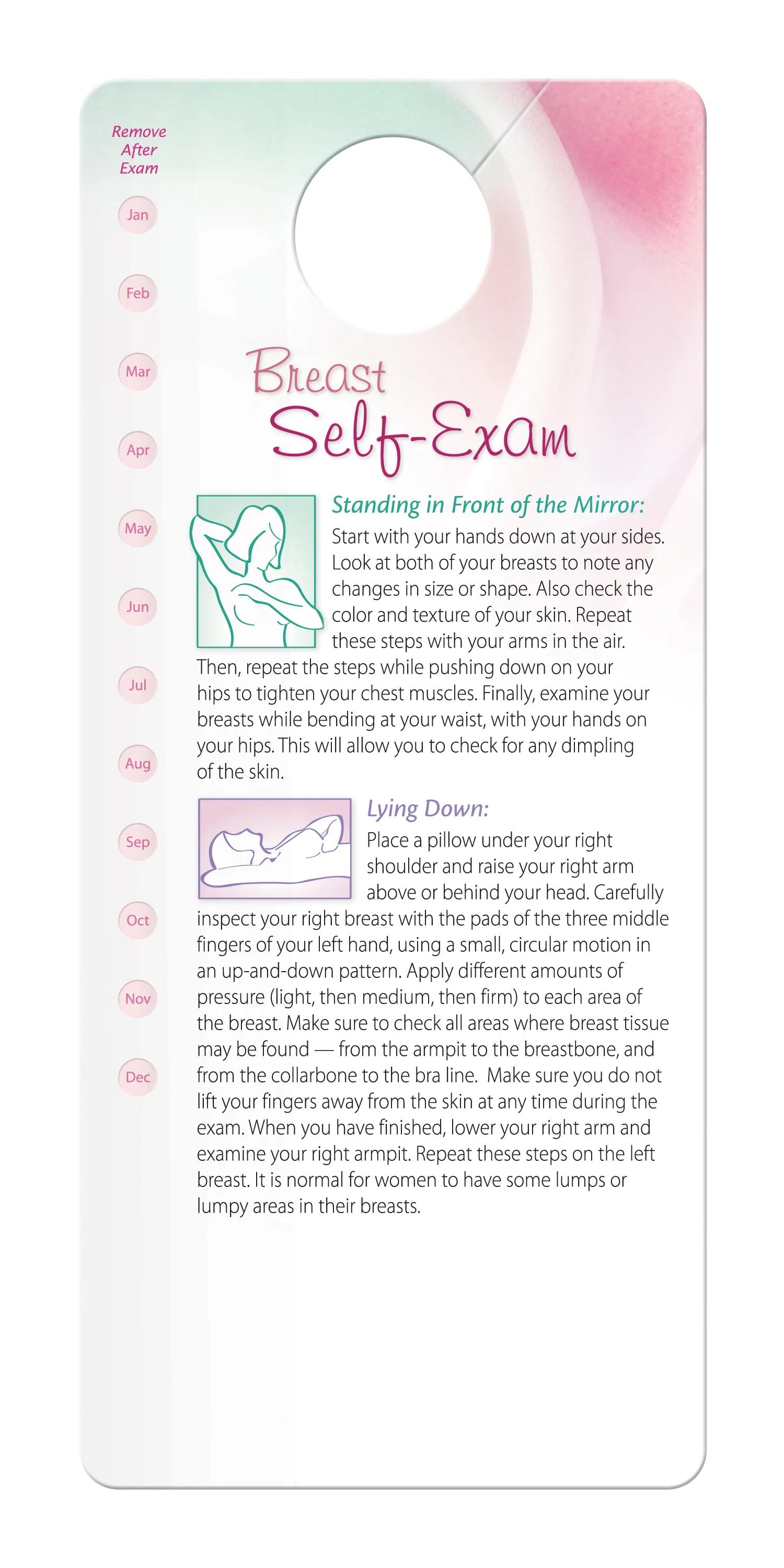 Breast Self-Exam & Health Chart 2 of 4