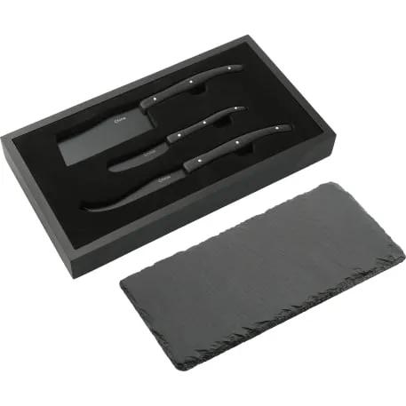 Modena Black Cheese & Serving Set 6 of 7