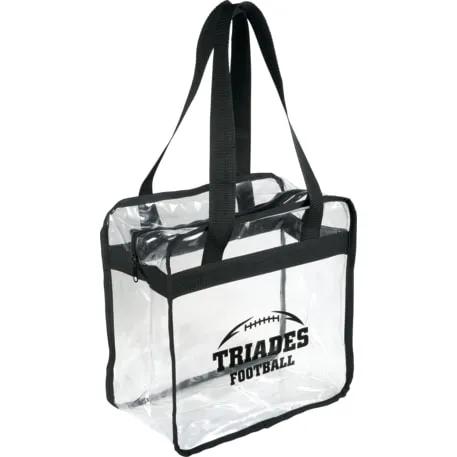 Game Day Clear Zippered Safety Tote 1 of 4