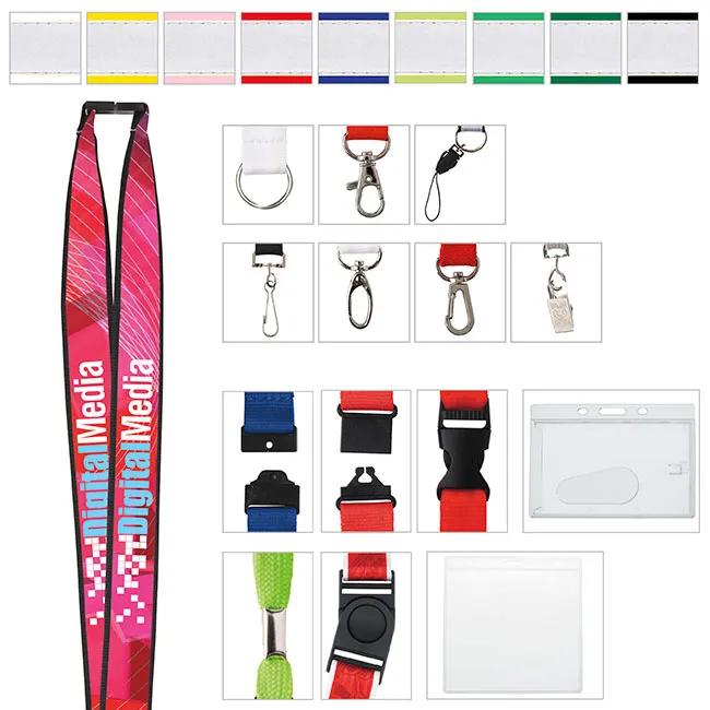 1" Polyester Lanyard with Ribbon (Heat Transfer) 2 of 3