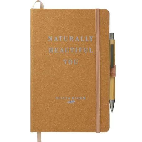5.5" x 8.5" FSC® Mix Recycled Leather Bound Journa 11 of 12