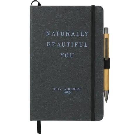 5.5" x 8.5" FSC® Mix Recycled Leather Bound Journa 4 of 12