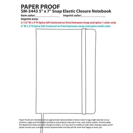 5" x 7" FSC® Mix Snap Elastic Closure Notebook 9 of 23